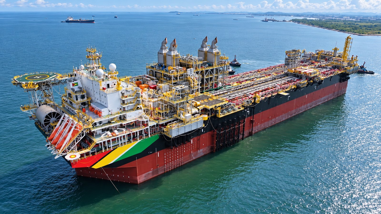 An FPSO at sea